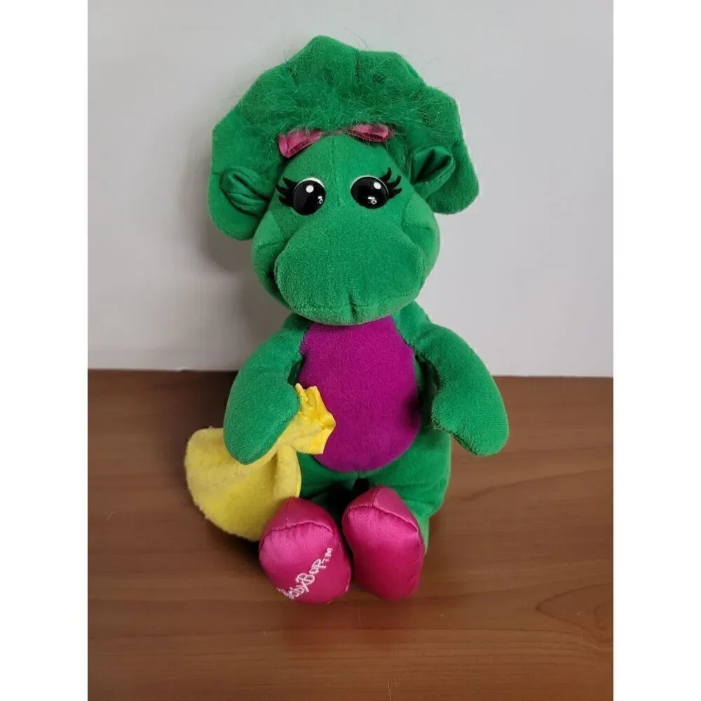 Vintage 1990s Baby Bop Green Plush Barney #A9